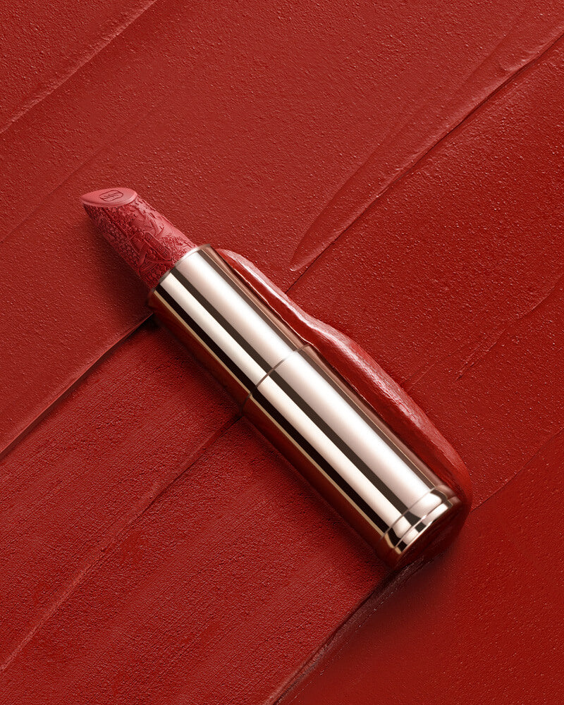 同心錠彫刻リップのテクスチャー、同心錠彫刻リップ、リップ、リップスティック、フェース、花西子Florasis、中国コスメ、中国メイク