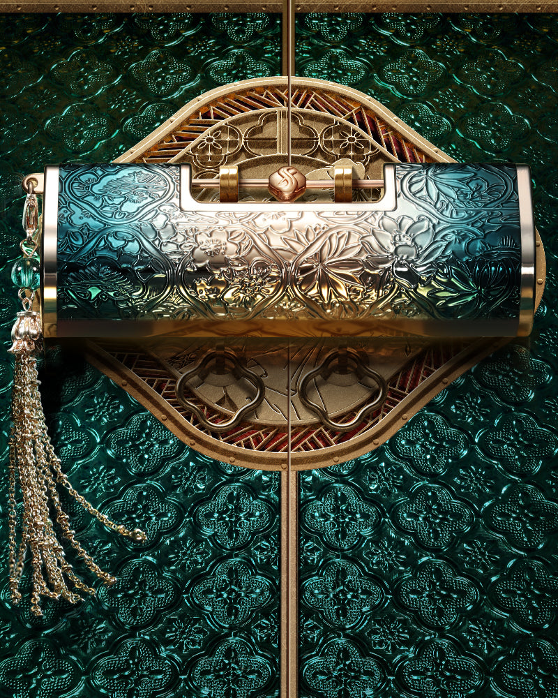 百花同心錠 彫刻リップ