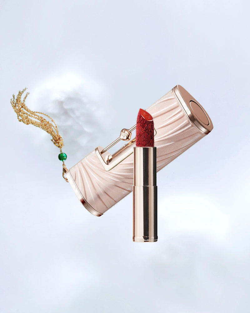 同心錠彫刻リップ、リップ、リップスティック、フェース、花西子Florasis、中国コスメ、中国メイク