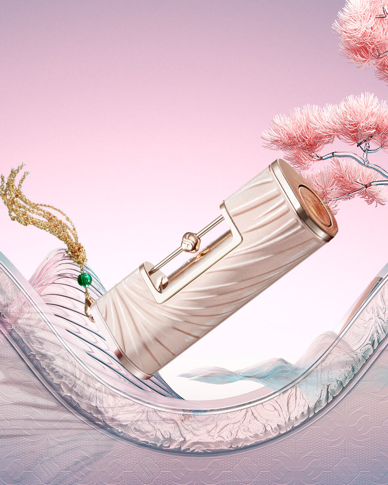 同心錠彫刻リップの外観,同心錠彫刻リップ、リップ、リップスティック、フェース、花西子Florasis、中国コスメ、中国メイク