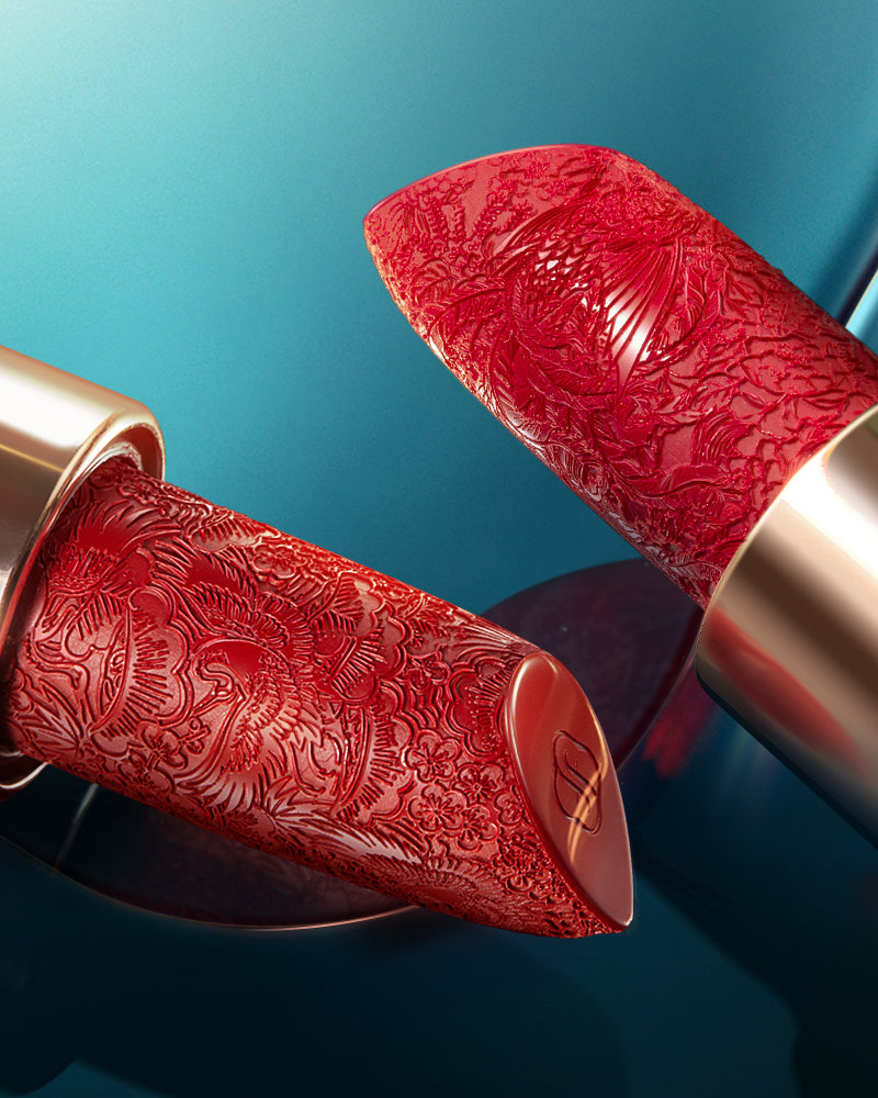 百花 彫刻リップ