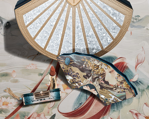 洛神賦アイシャドウパレット巻二と同心錠彫刻リップスティックのコレクション