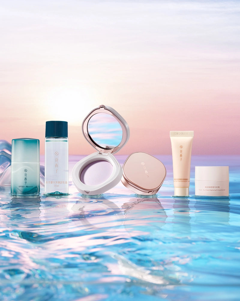 新品　花西子　新しいシリズセット 中国コスメ「花西子」\u201c風呂敷入り\u201d伝統刺繍パッケージのコスメキット